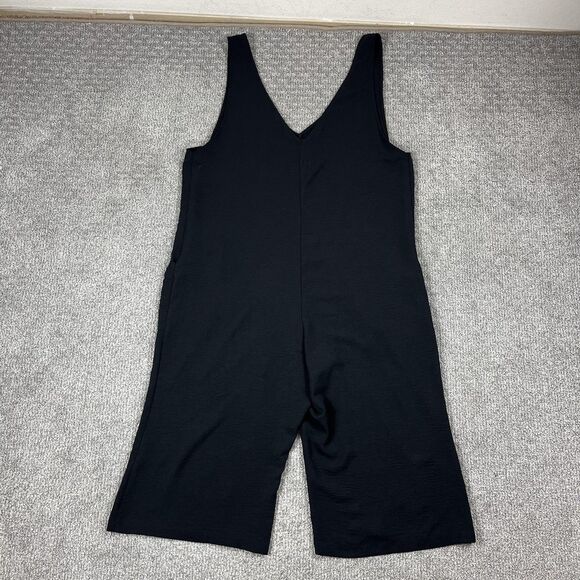 Torrid Jumpsuit Womens 1X Plus Black Sleeveless Wide Leg Cropped Pockets Boho - Picture 2 of 10
